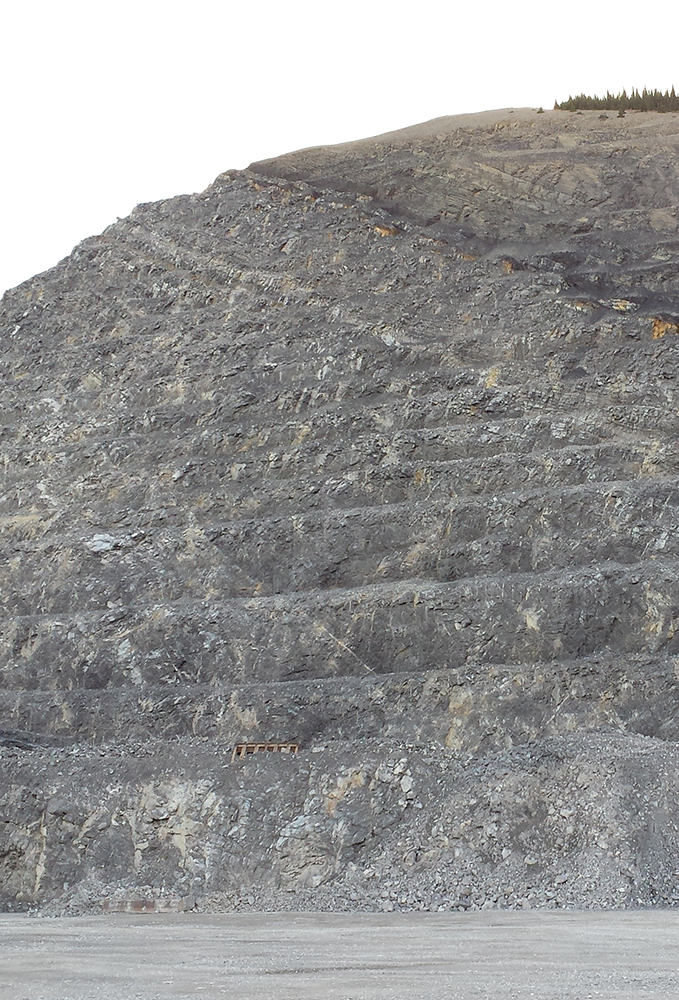 Limestone quarry near Cadomin, Alberta