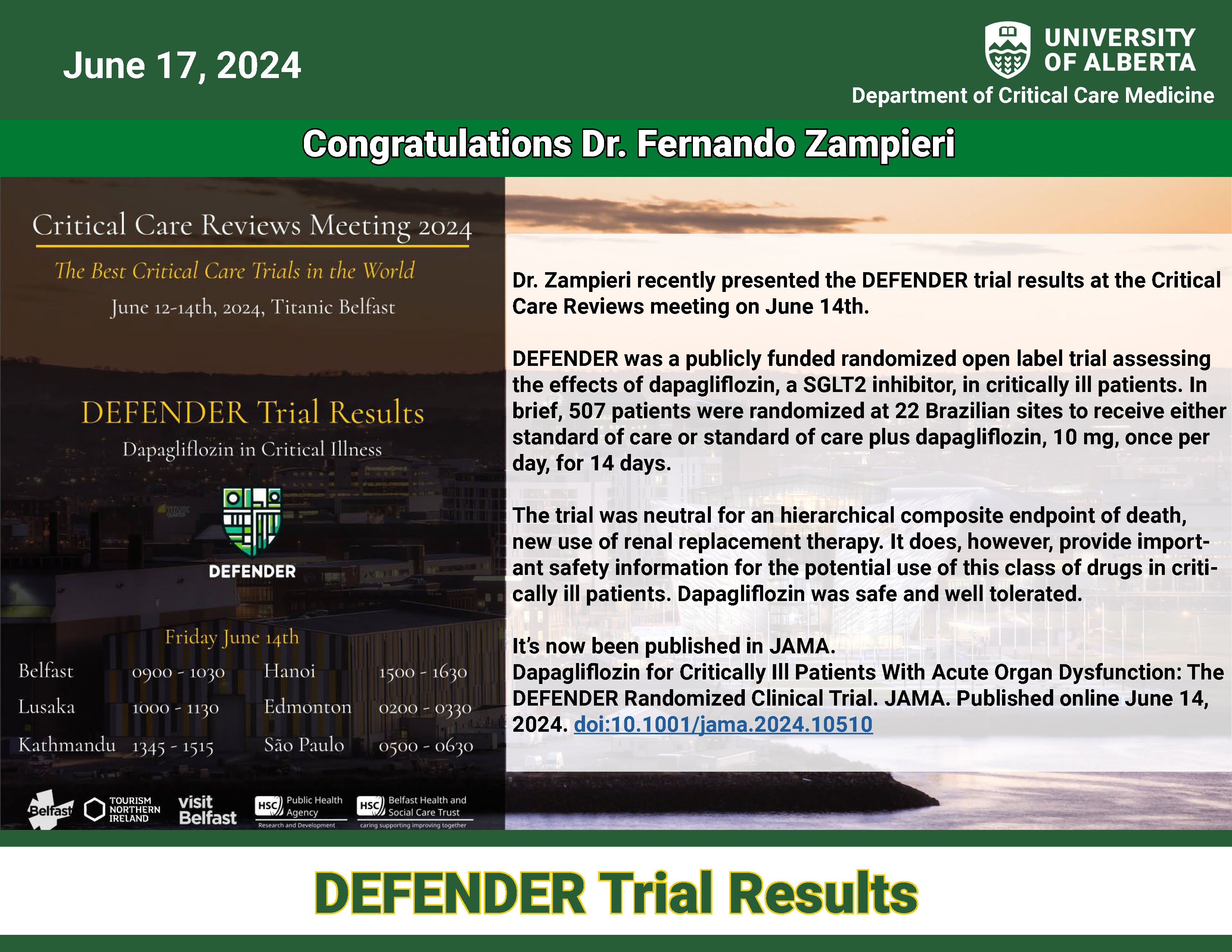 2024 CCR DEFENDER Trial Results