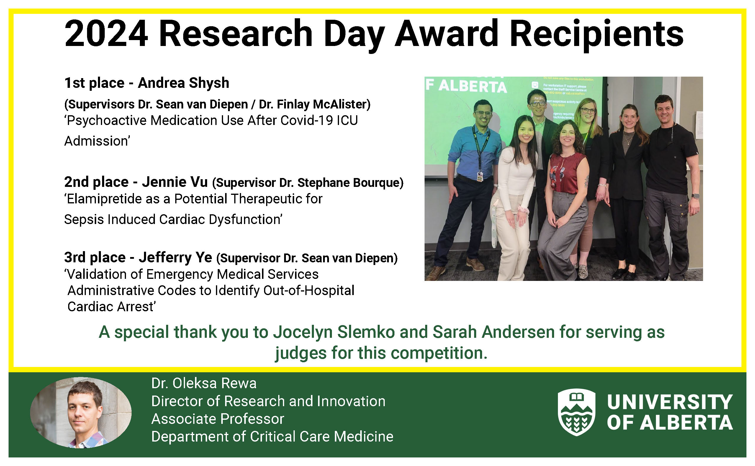 2024 research day award recipietns