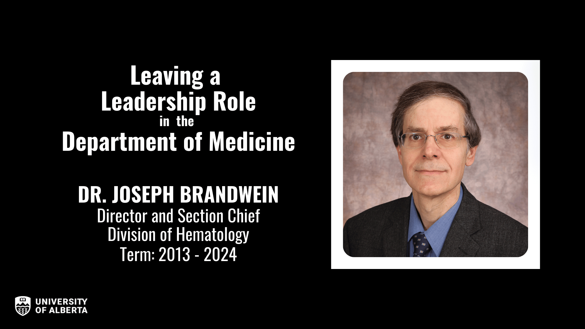 Portrait of Dr. Joseph Brandwein