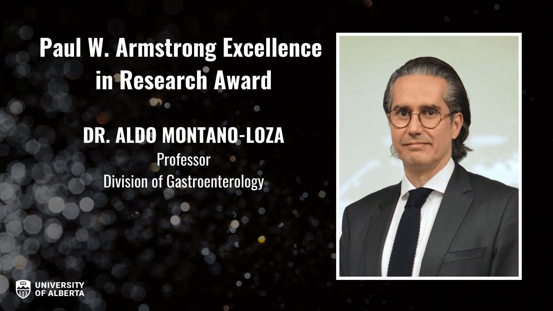 Portrait of Dr. Aldo Montano-Loza