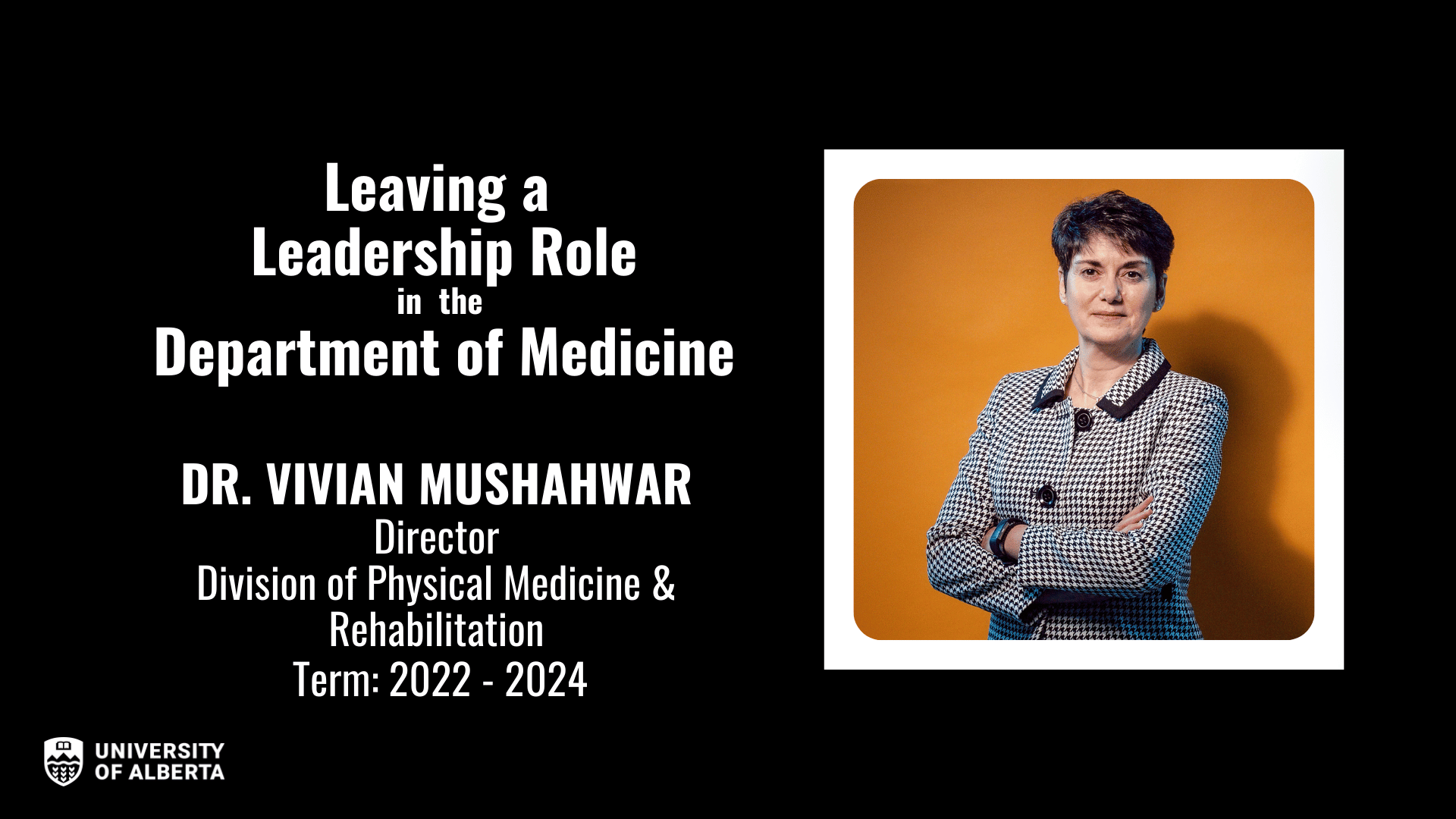 Dr. Vivian Mushahwar 