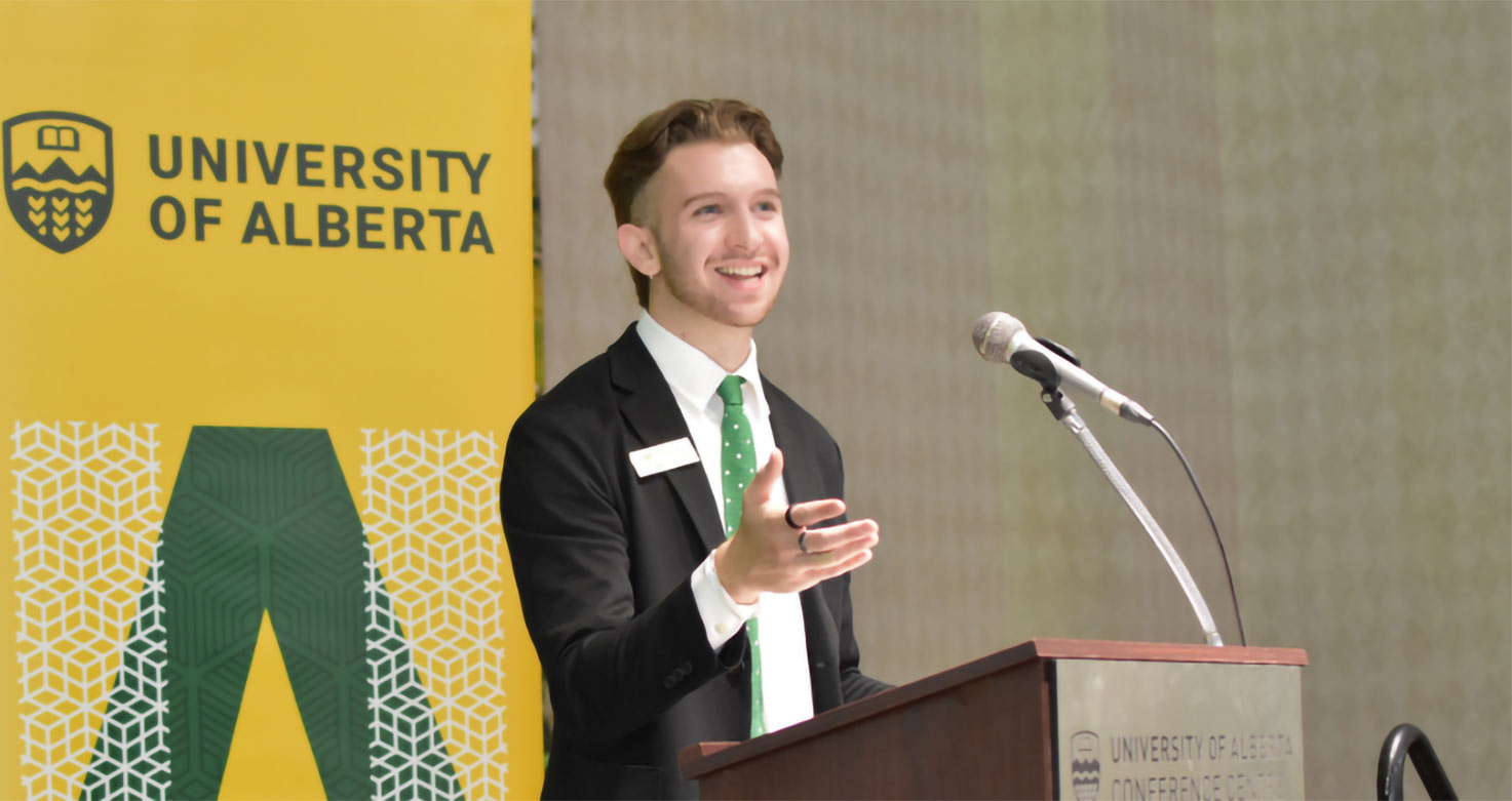 Man speaking at a Counsellor update