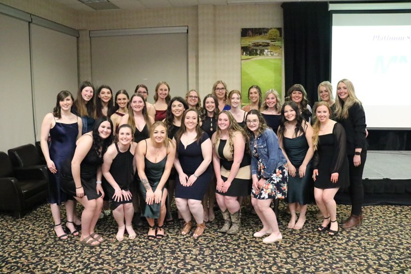 Members of the Ceres fraternity posing for a photo at their annual fundraiser.