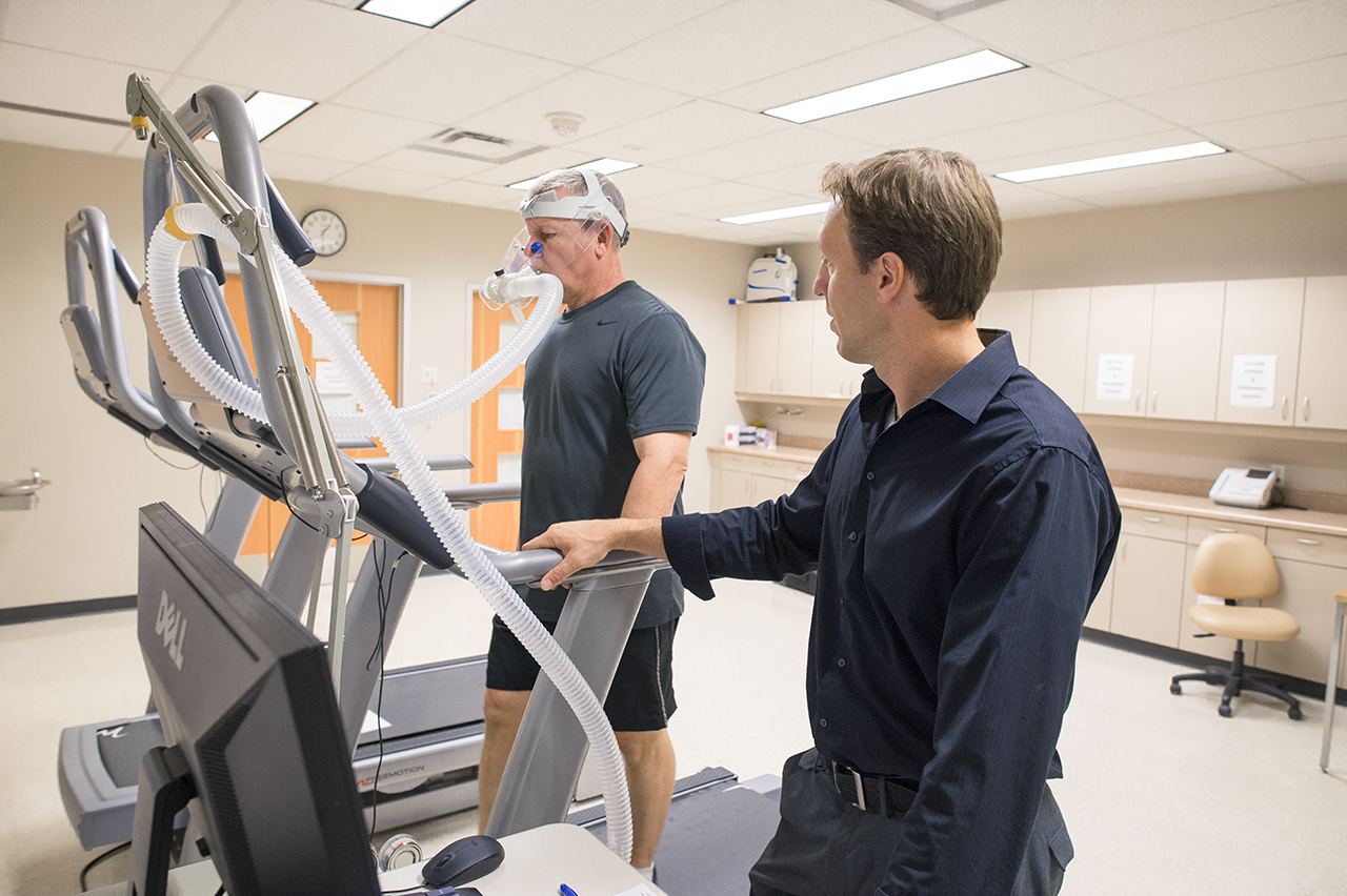 A specialist and patient working in the PADL facility