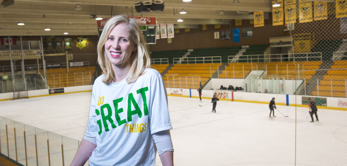 Taryn Barry at the Clare Drake Arena