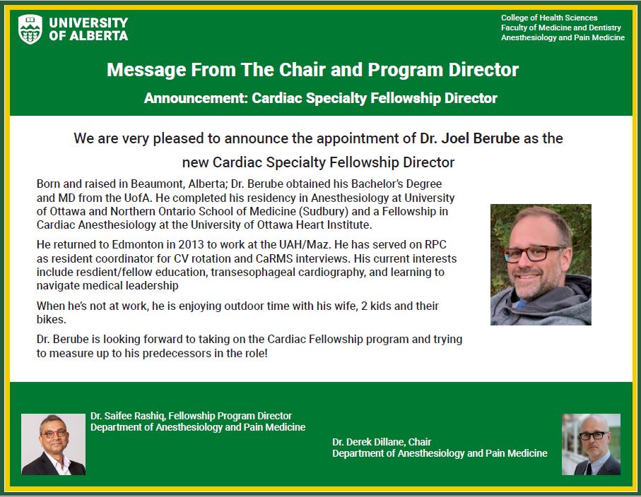 Cardiac Fellowship Announcement