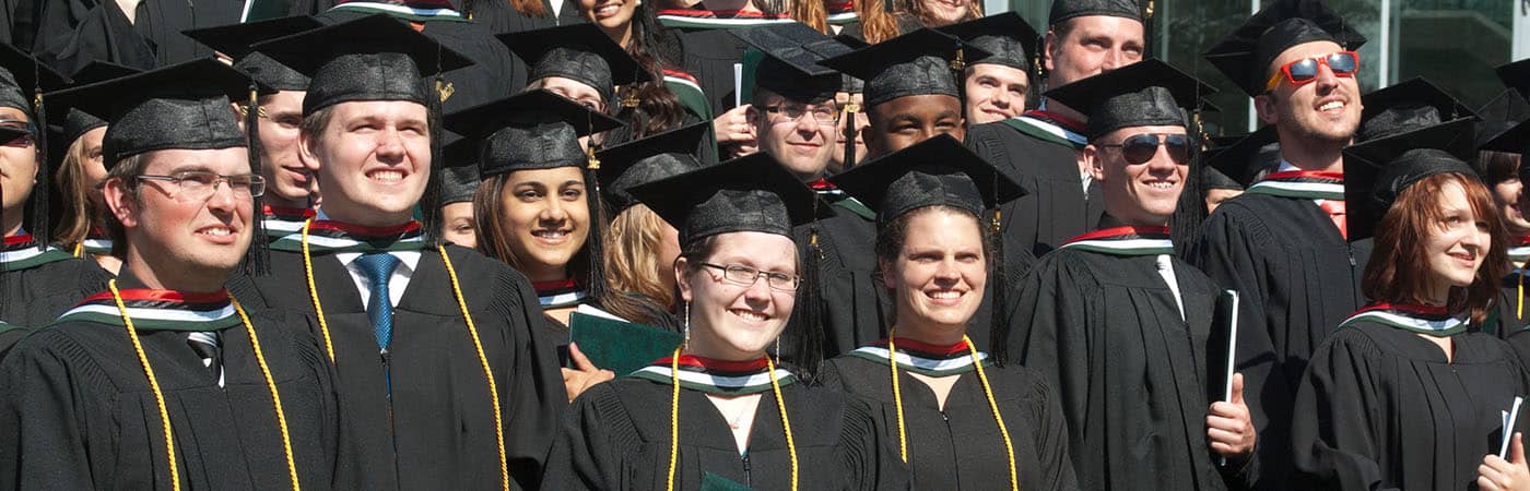 A photo of Augustana graduates