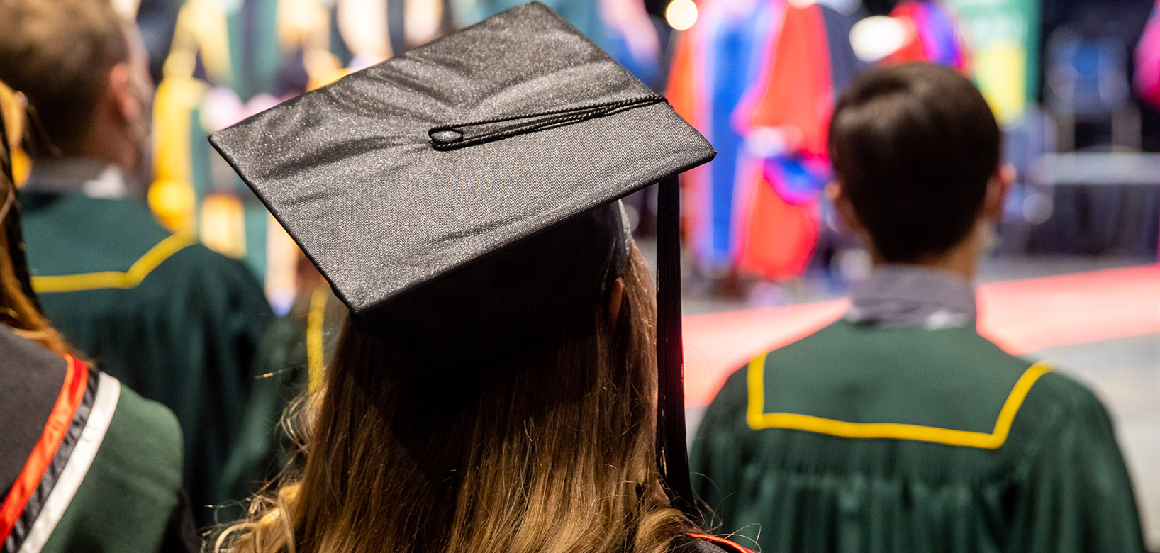 Students at convocation.