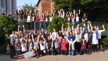 A group of Augustana immersion students abroad