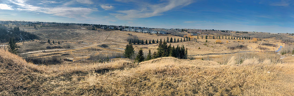 Photo of valley just off campus.