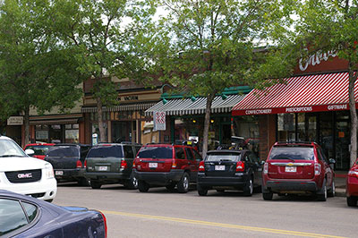 A photo of main street Camrose