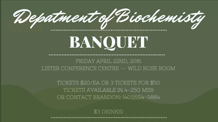 Biochemistry Banquet 2016