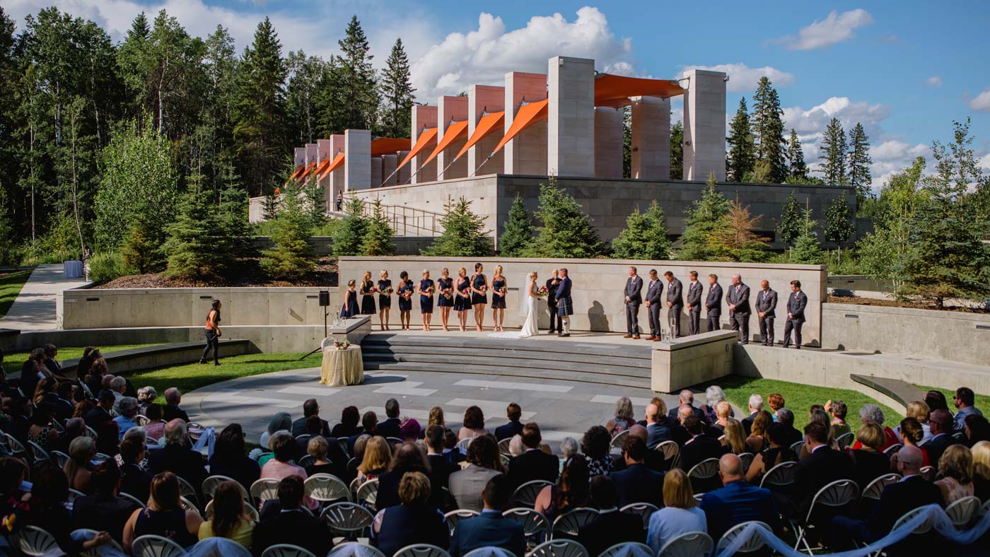 The Amphitheatre used for a large wedding ceremony