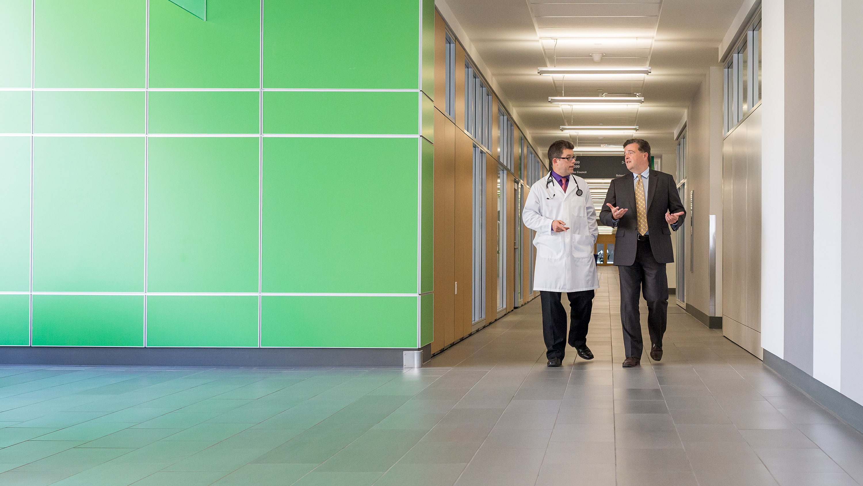 Luc Berthiaume and John Mackey Walking