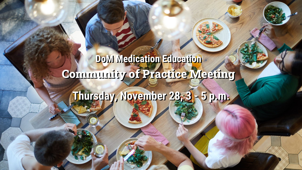 Medical Education Community of Practice Meeting