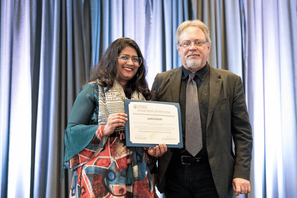 Lamia Khan and Dr. Evangelos Michelakis