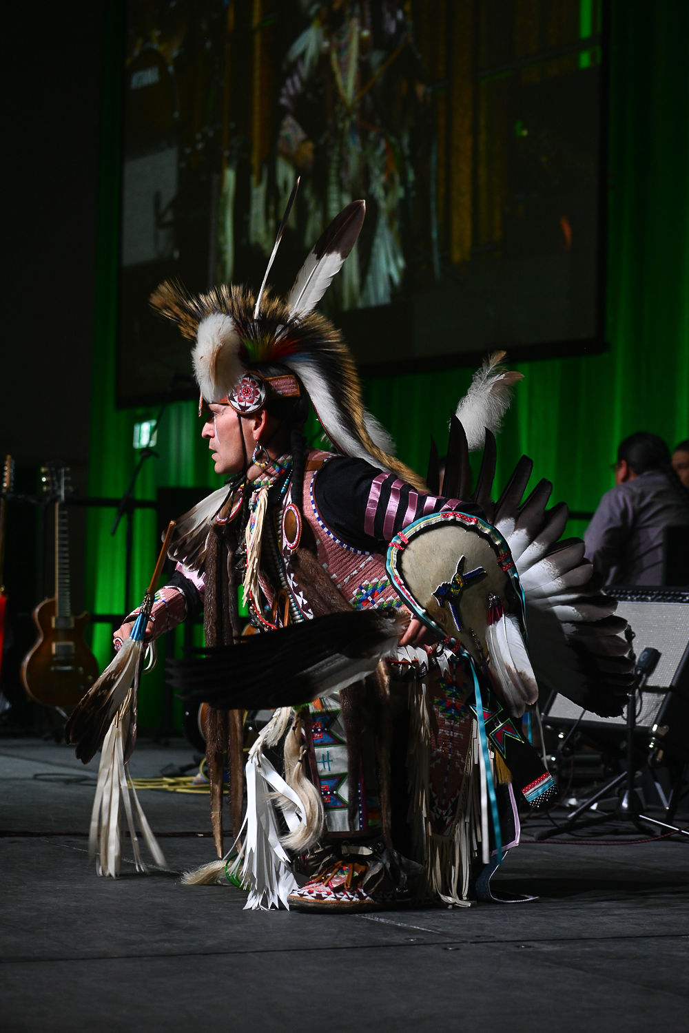 Dancing Cree male dancer