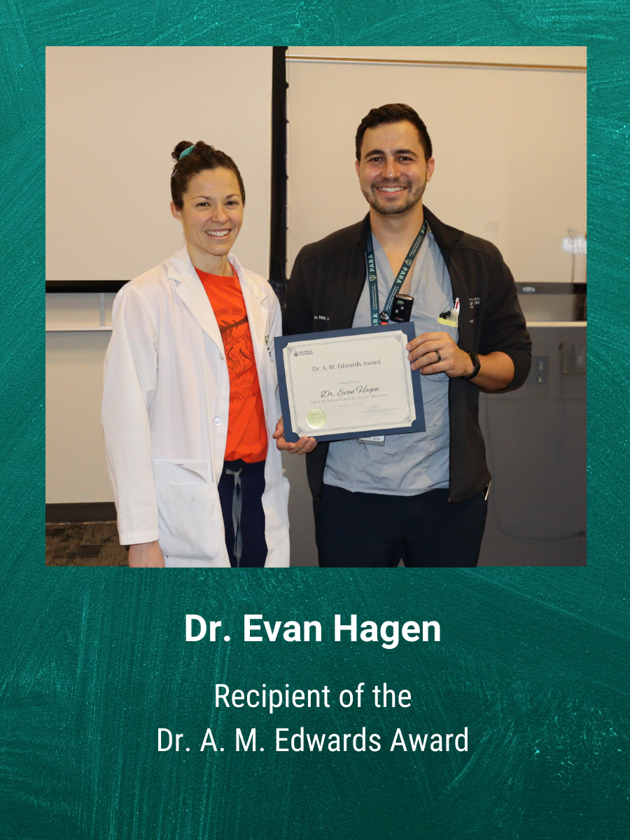 Dr. Evan Hagen and Dr. Thirza Carpenter