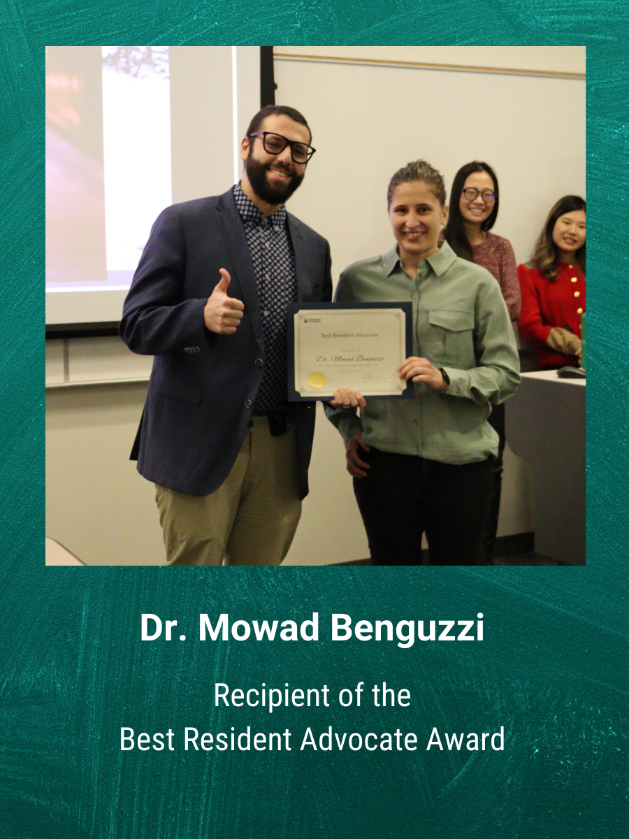 Dr. Mowad Benguzzi and Dr. Thirza Carpenter