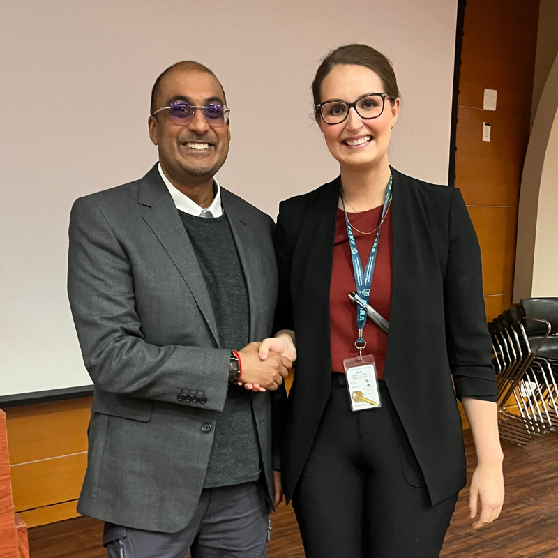 Dr. Gopinath Sutendra and Megan McCreary