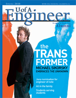 Cover of the Engineer Alumni Magazine - Spring 2010