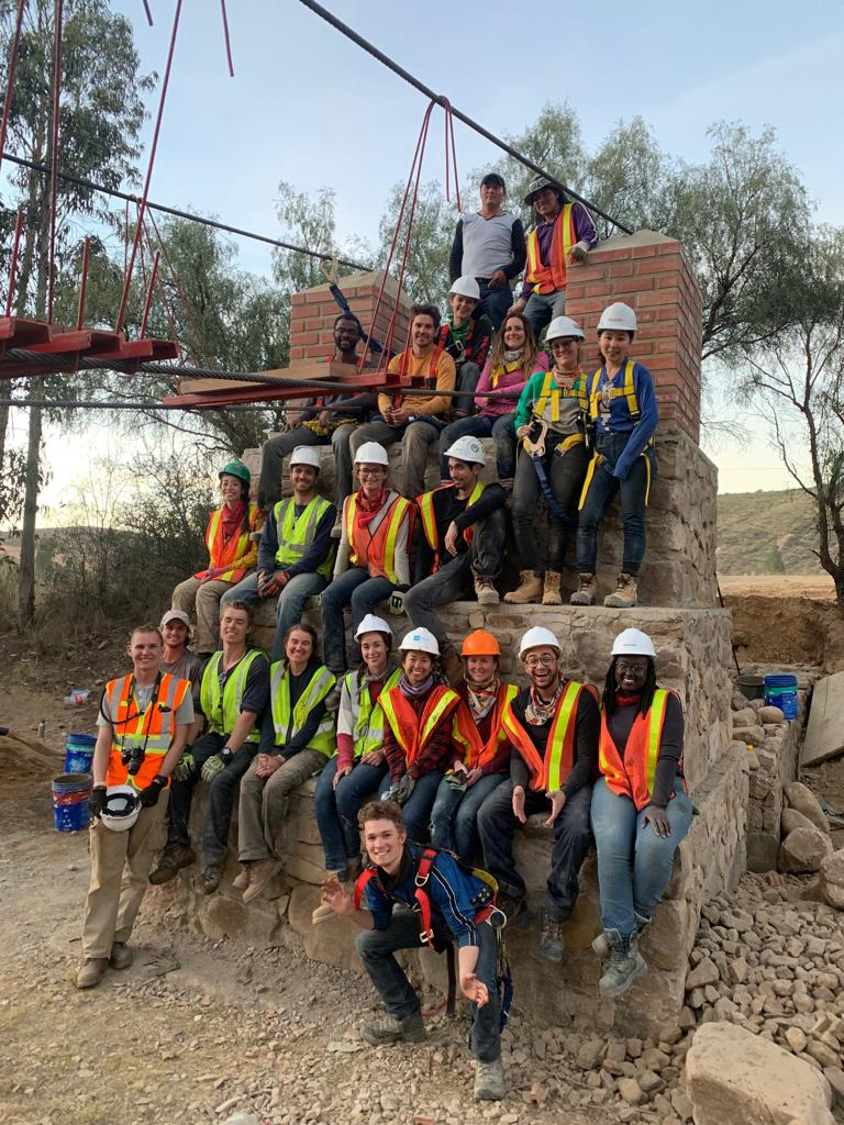 Engineering at Alberta students in Bolivia, where they designed and built a bridge to connect a community