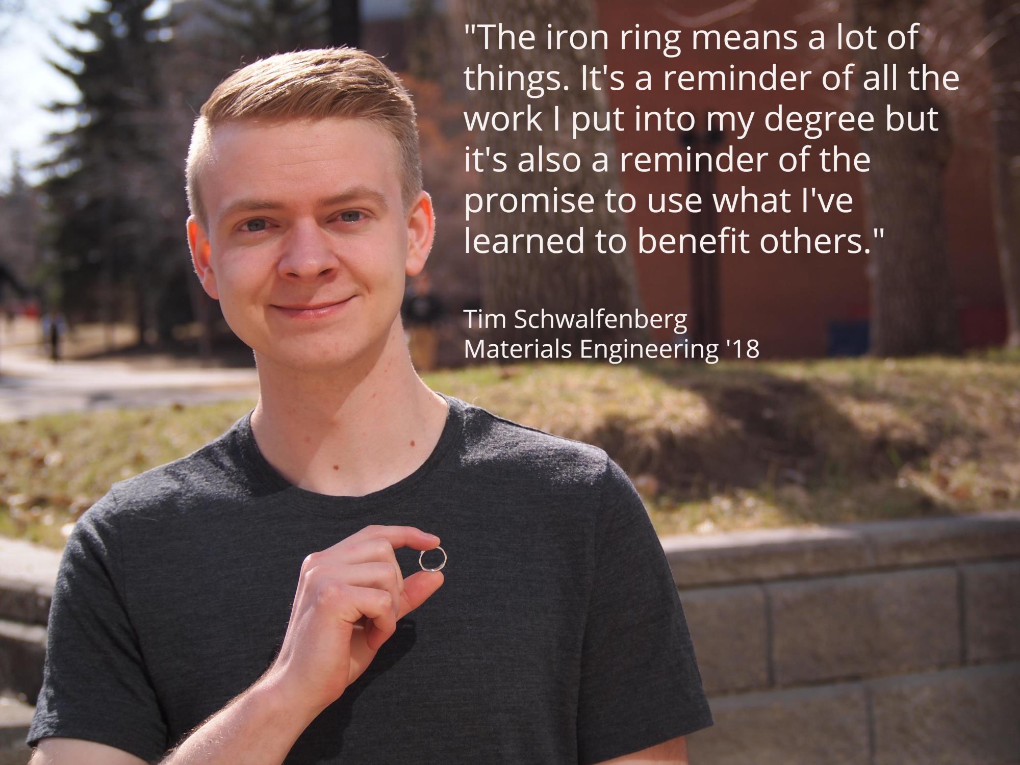 Tim Schwalfenberg, Materials Engineering Class 2018