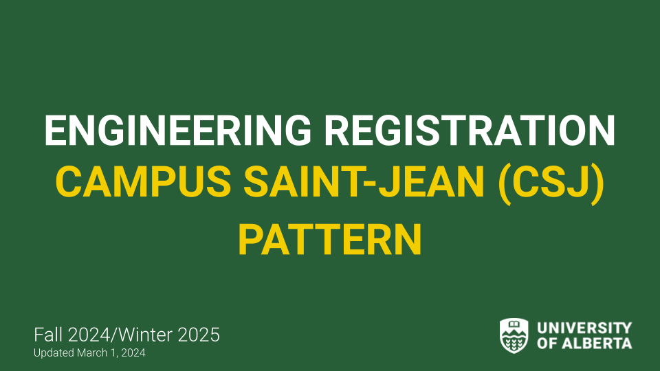 Engineering Regitration Pattern CSJ