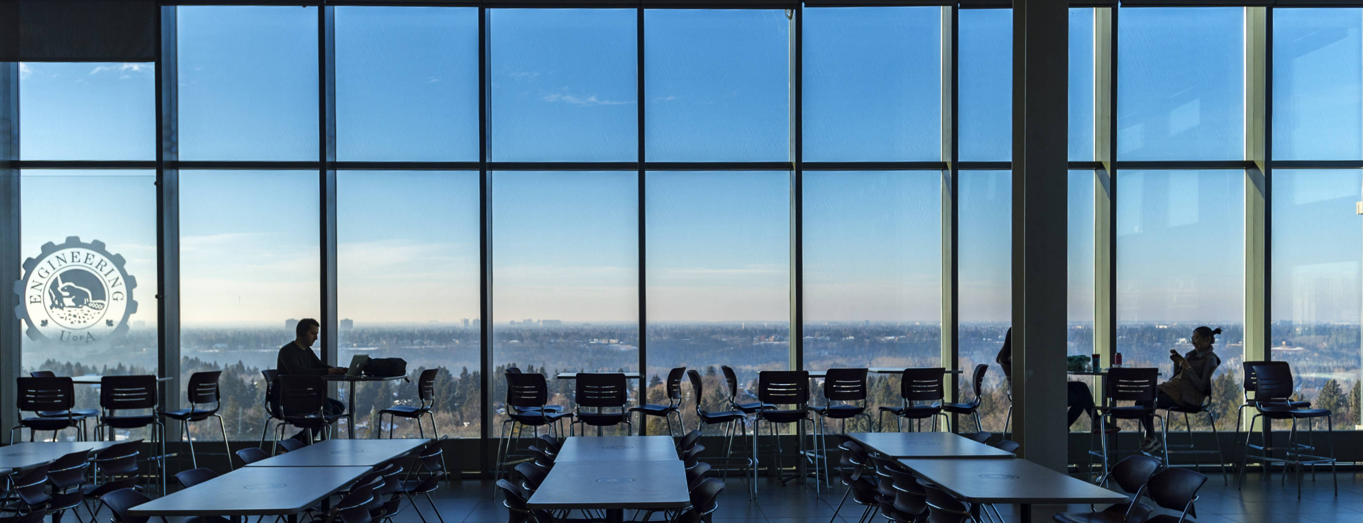 Lunch room at an engineering building