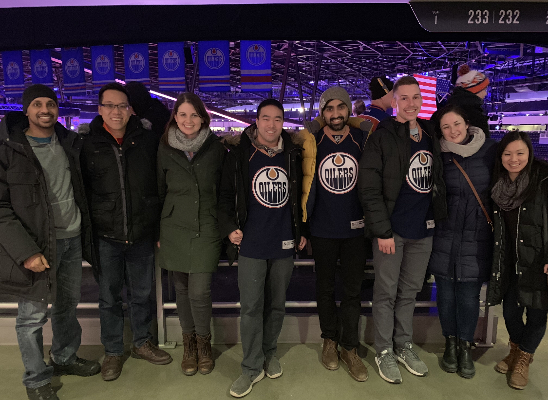 residents at oilers game