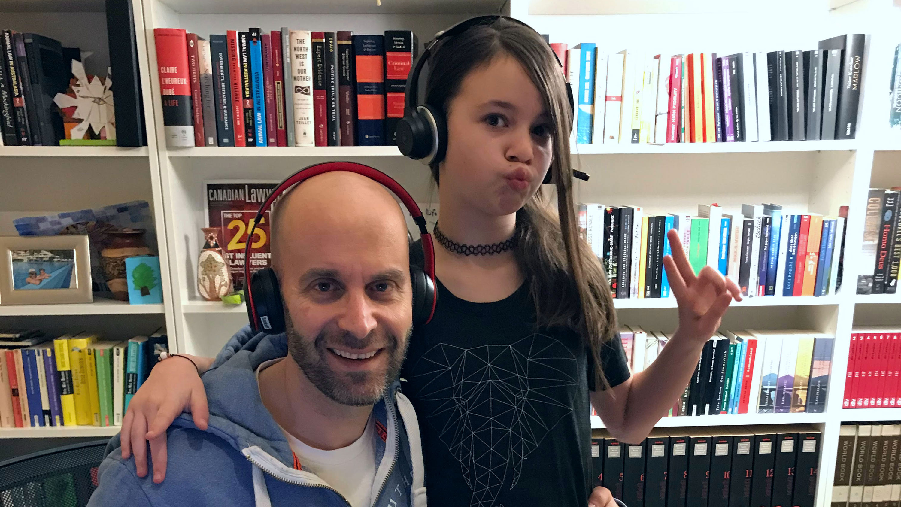 Peter Sankoff and his 11-year-old daughter Penny co-host the podcast Translating Criminal Law: Rated G