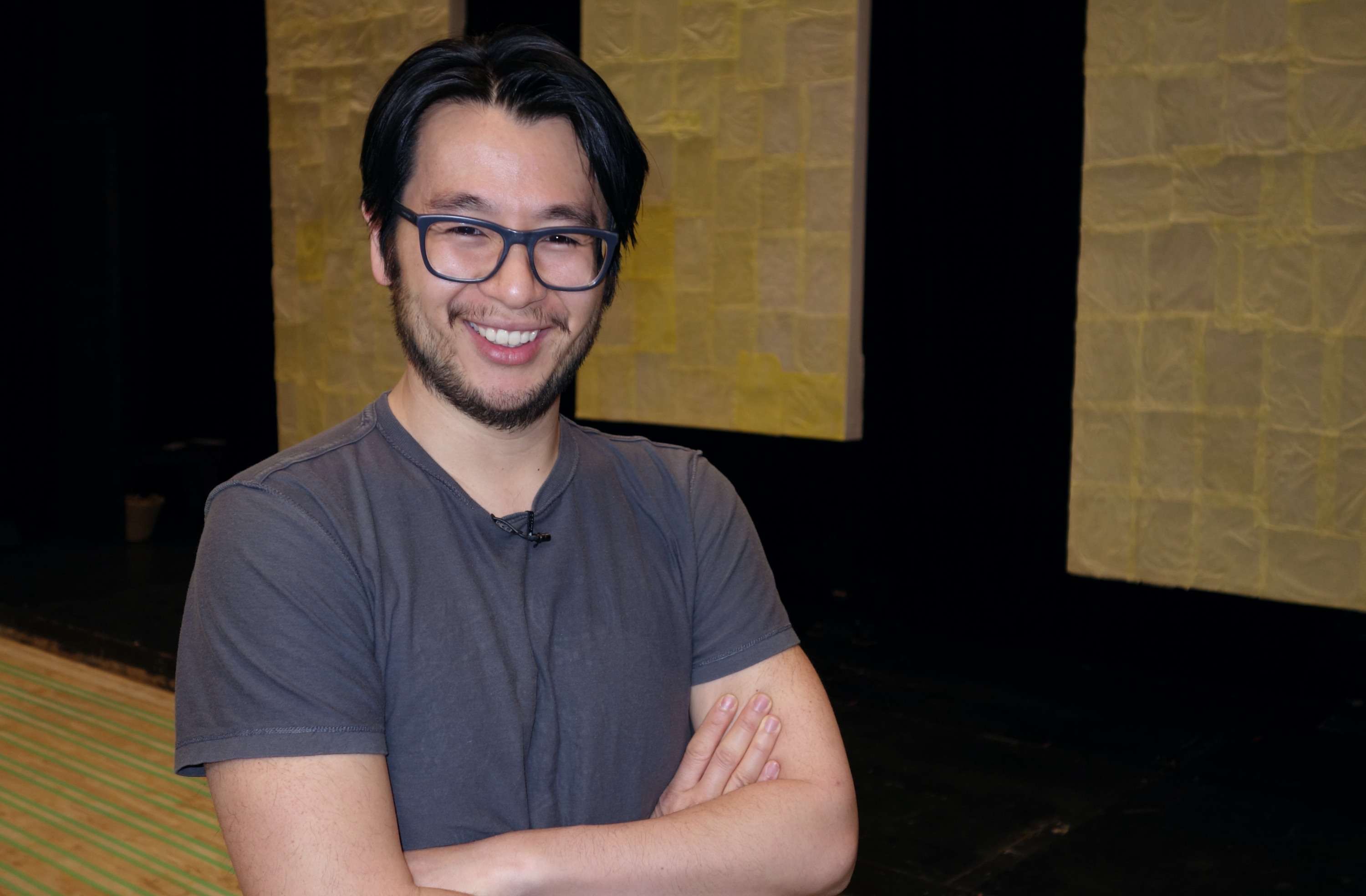 Actor Kevin Takahide Lee, pictured April 27, 2022, during rehearsals for a new production of the one-man play "Hold These Truths" about the life of civil rights leader Gordon Hirabayashi (Photo: Geoff McMaster)