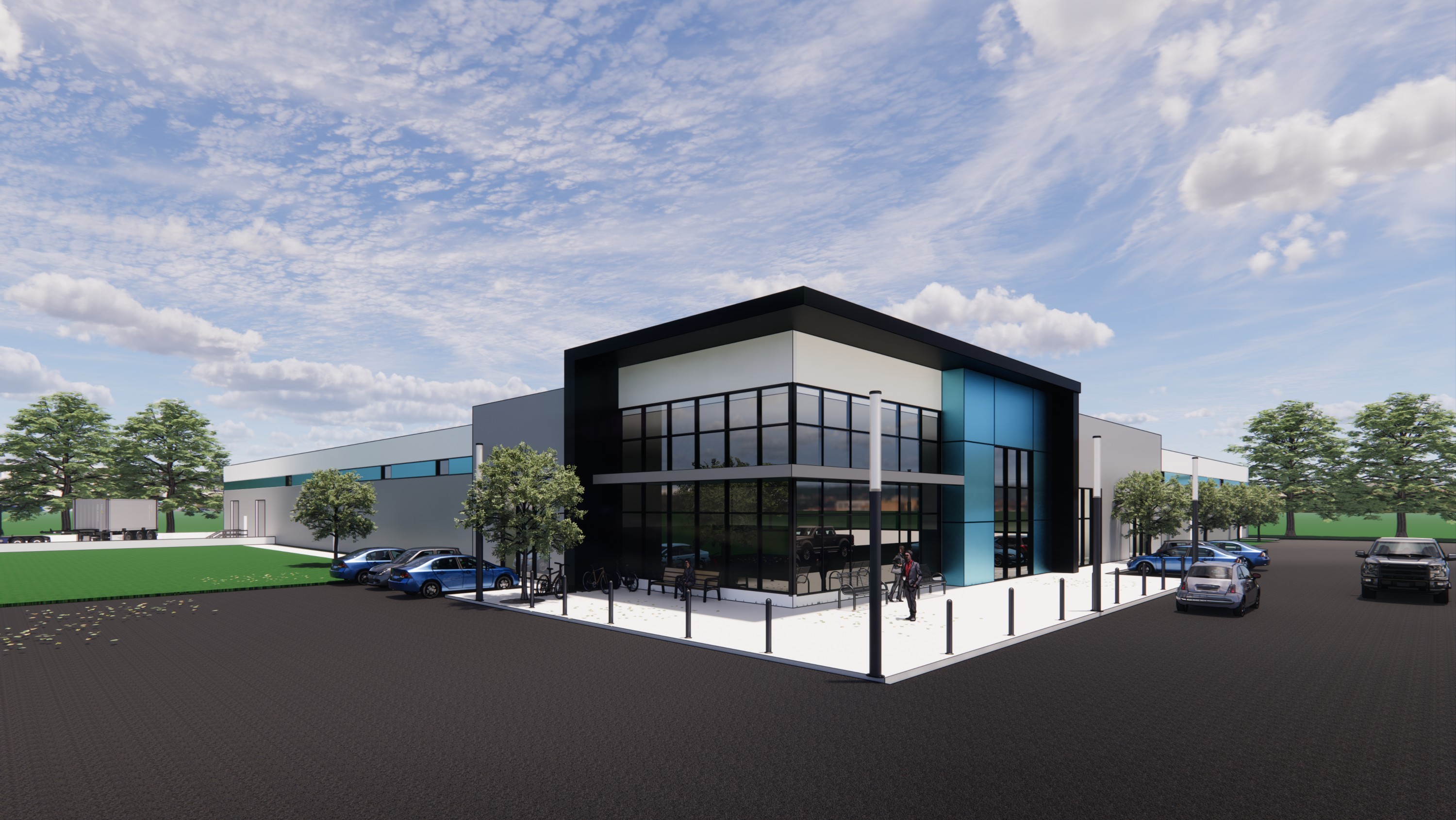 Rendering of a new 40,000-square-foot biomanufacturing facility that will be built with funding for the Canadian Critical Drug Initiative (Photo: API)