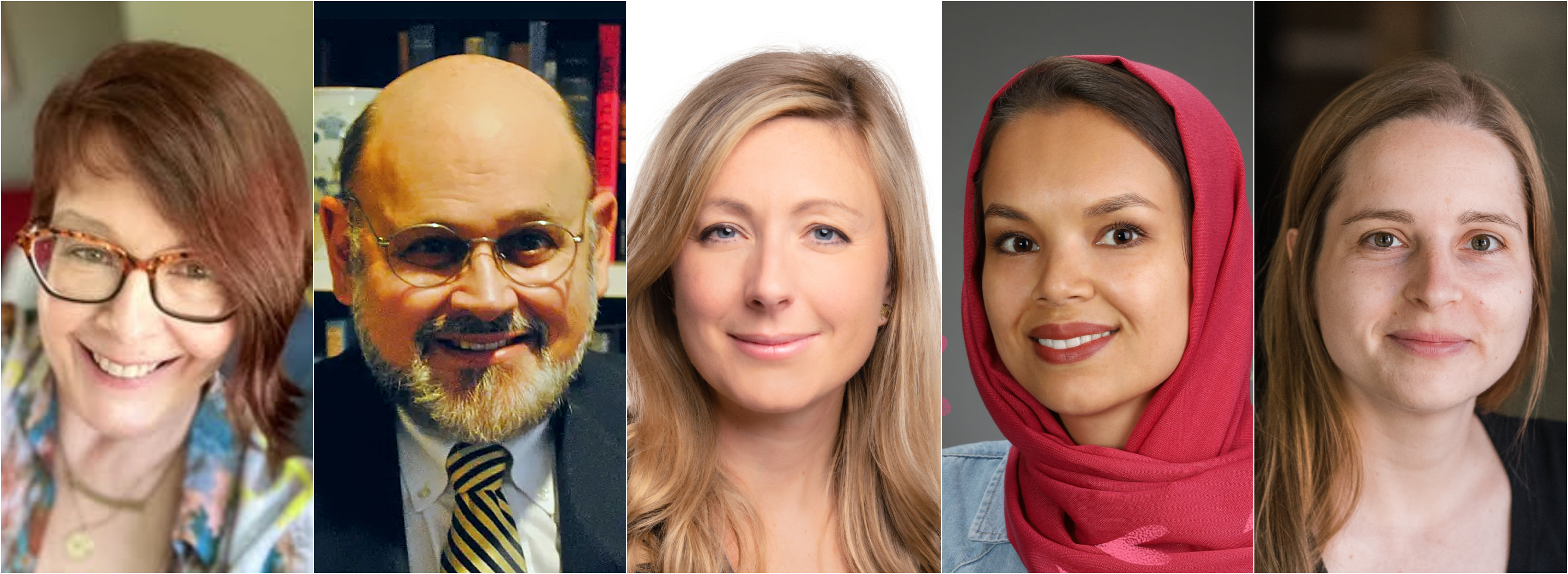 Cressida Heyes, Tee Guidotti, Stephanie Green, Narges Noori and Martha White are among the latest U of A inductees to the Royal Society of Canada and its College of New Scholars, Artists and Scientists. (Photos: Supplied)