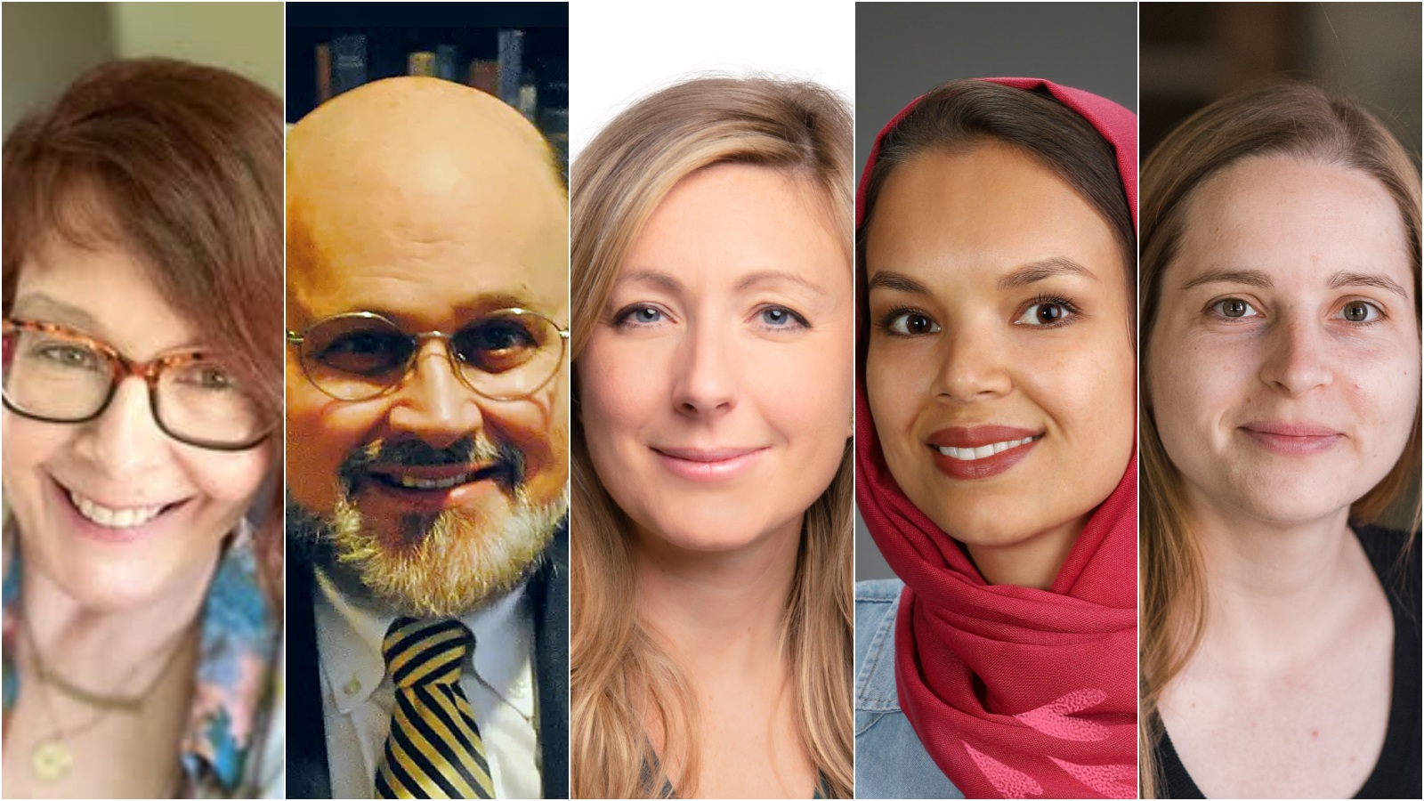 Cressida Heyes, Tee Guidotti, Stephanie Green, Narges Noori and Martha White are among the latest U of A inductees to the Royal Society of Canada and its College of New Scholars, Artists and Scientists. (Photos: Supplied)