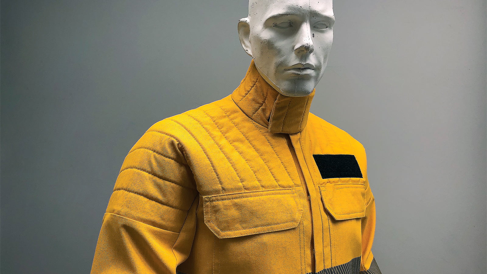 U of A researchers developed a new protective shirt geared to the needs of wildland firefighters, offering more protection for the shoulders, torso, neck and wrists — the areas most vulnerable to burns. (Photo: Supplied)