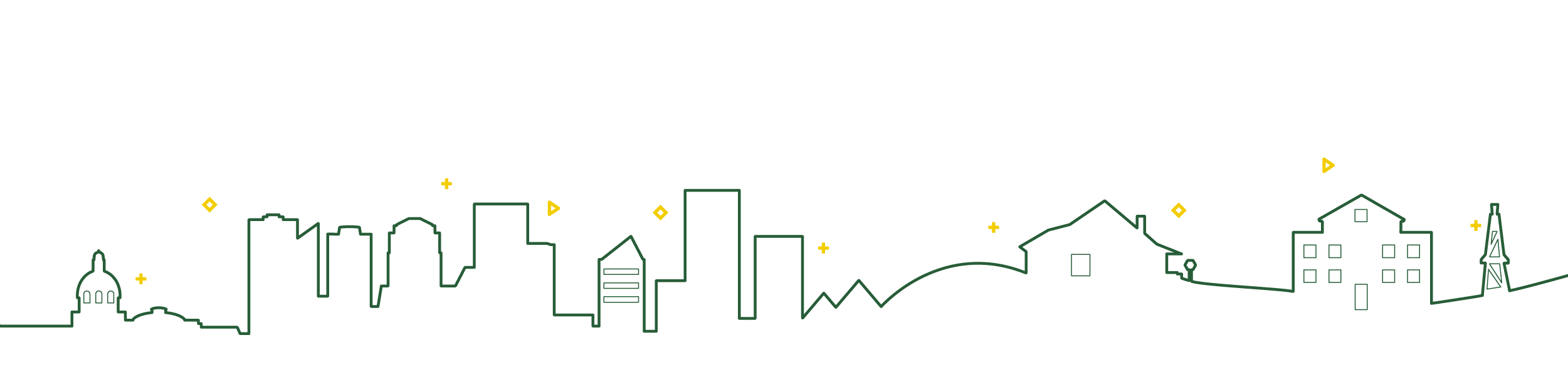 Graphic of city skyline