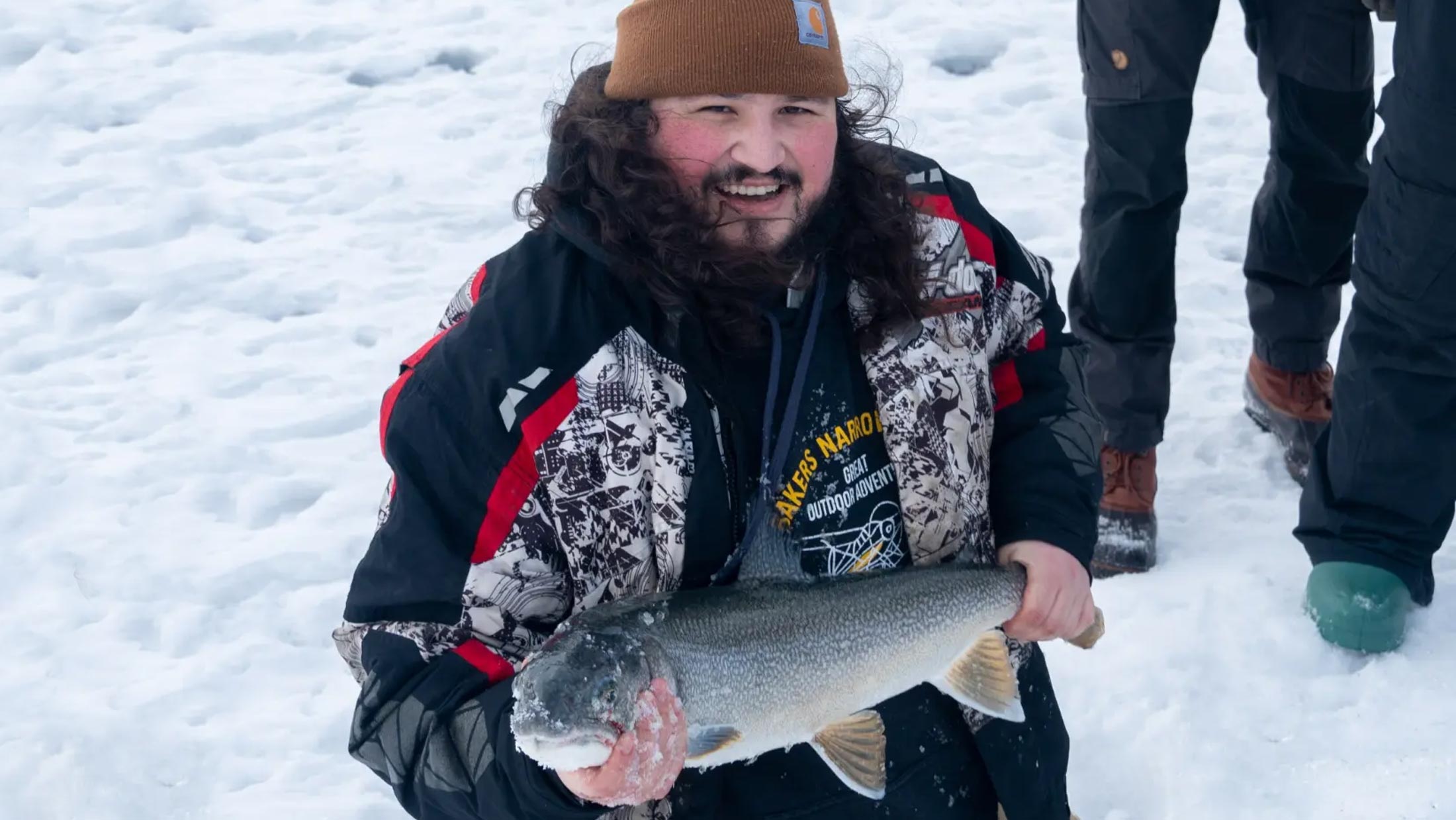 Remington Bracher holding a fish