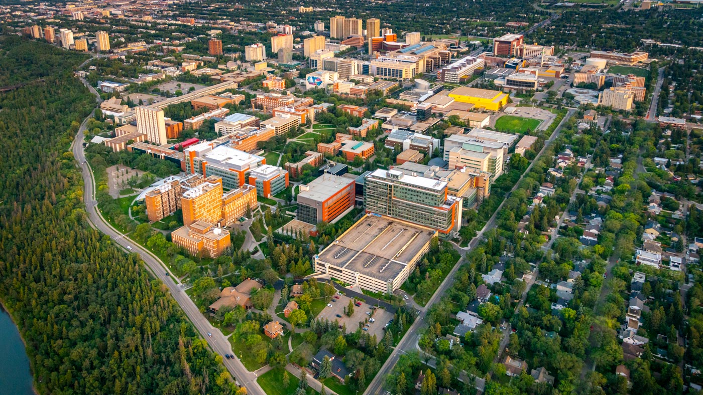 Aerial view of North Campus