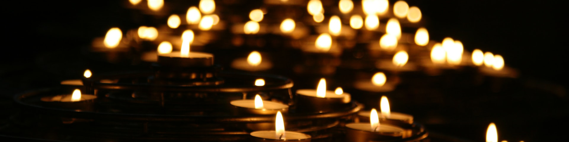 candles in the dark