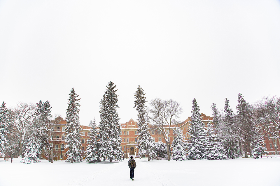 UAlberta during the winter