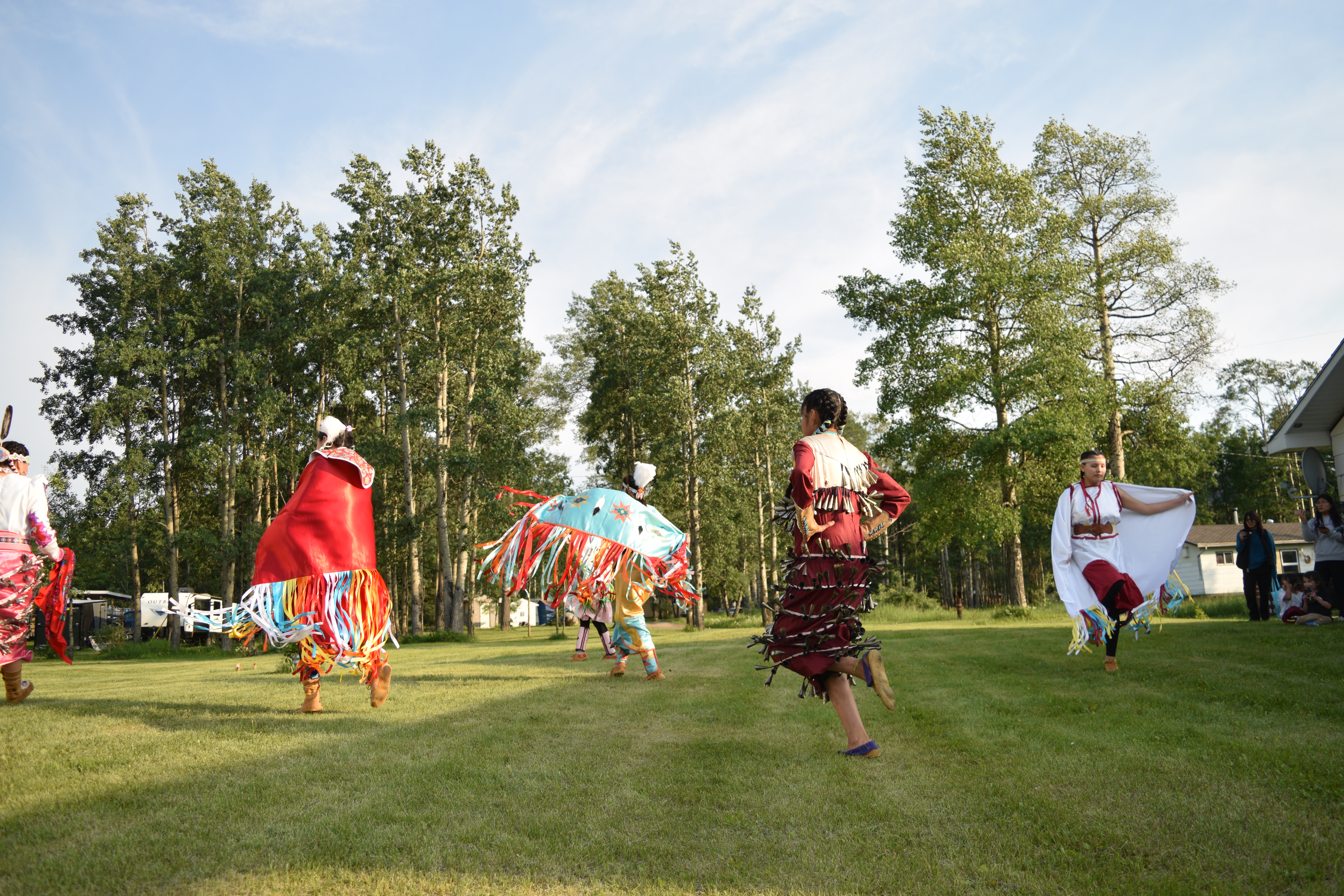 Fancy and Jingle dancers