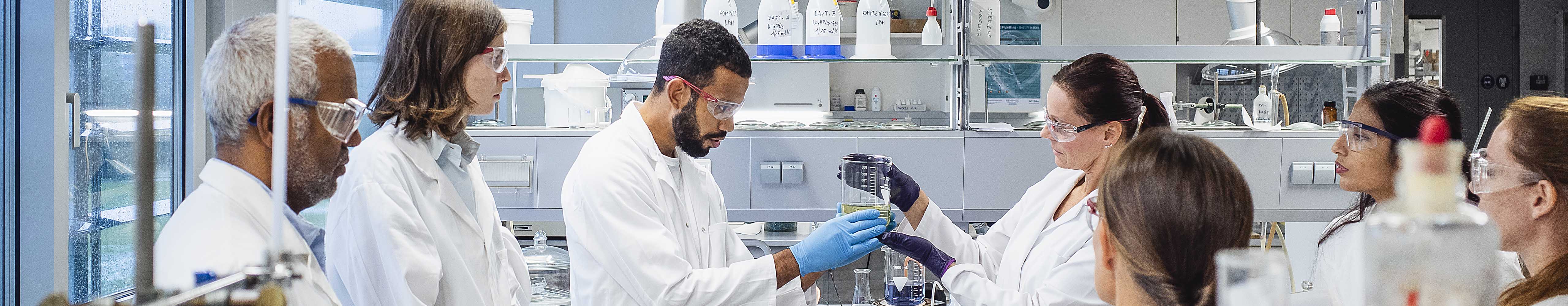 Group of scientists working in a lab