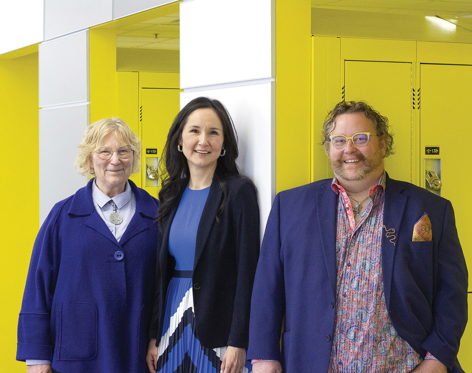 Jill Konkin, associate dean, Division of Community Engagement; Tibetha Kemble, director, Indigenous Health Initiatives Program; Kenton Boutillier, administrator, Indigenous Health Initiatives Program