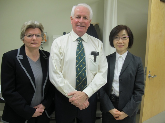 Faculty of Medicine & Dentistry researchers Rick Spooner, Olga Szafran, Yoko Tarumi and Mitchell Wilson