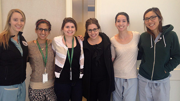 From the left: Alicia Long, Fahrin Rawji, Amanda O'Reilly, Arielle Cantor, Allison Edwards, Helen Yang. Not pictured are Ginevra Mills and Priscilla Frenette. 