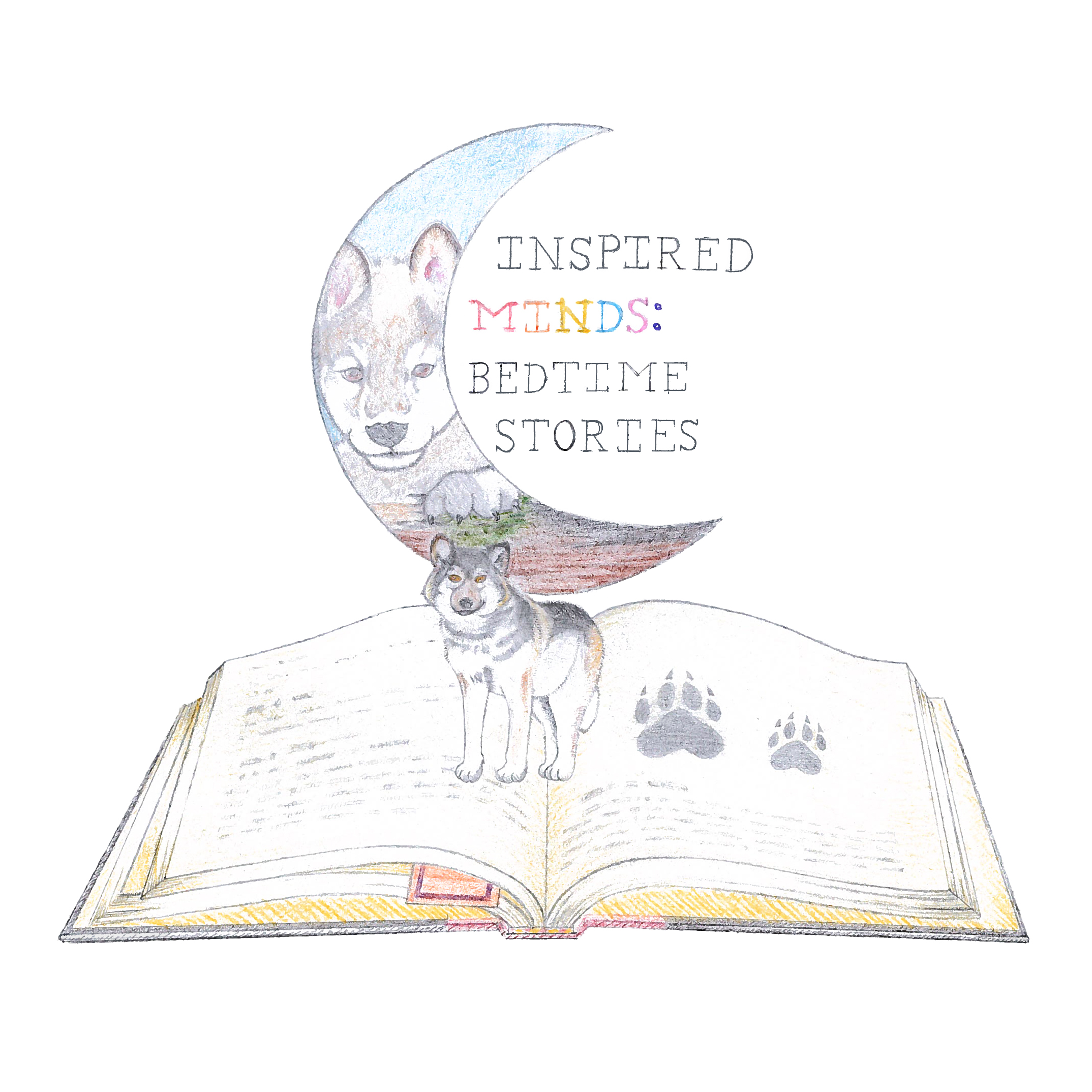 Illustrated cover of Inspired Minds: Bedtime Stories