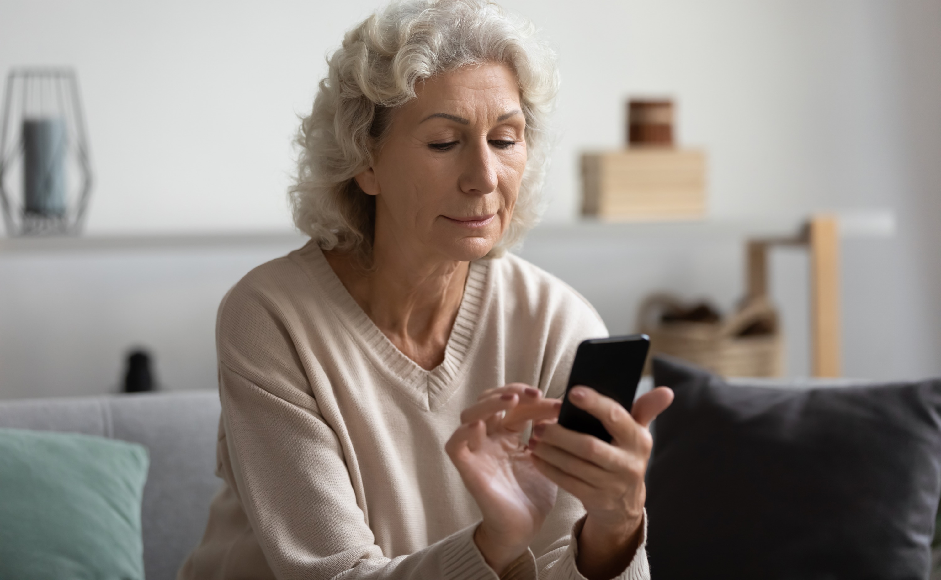 woman on phone