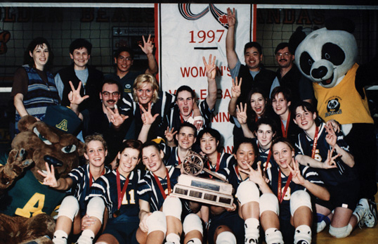 The 1997 National Champion Pandas Volleyball Team